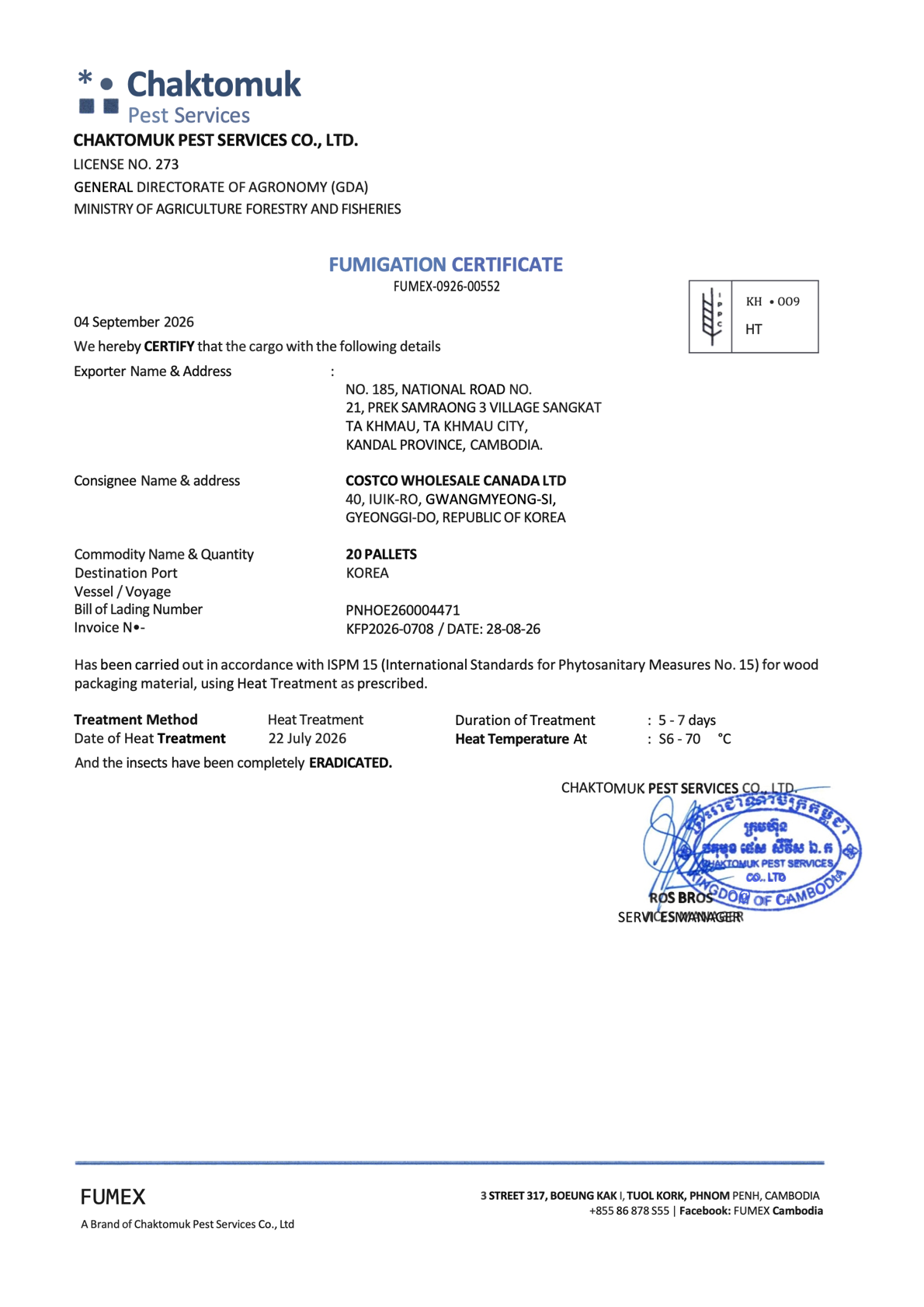 IPPC FUMIGATION